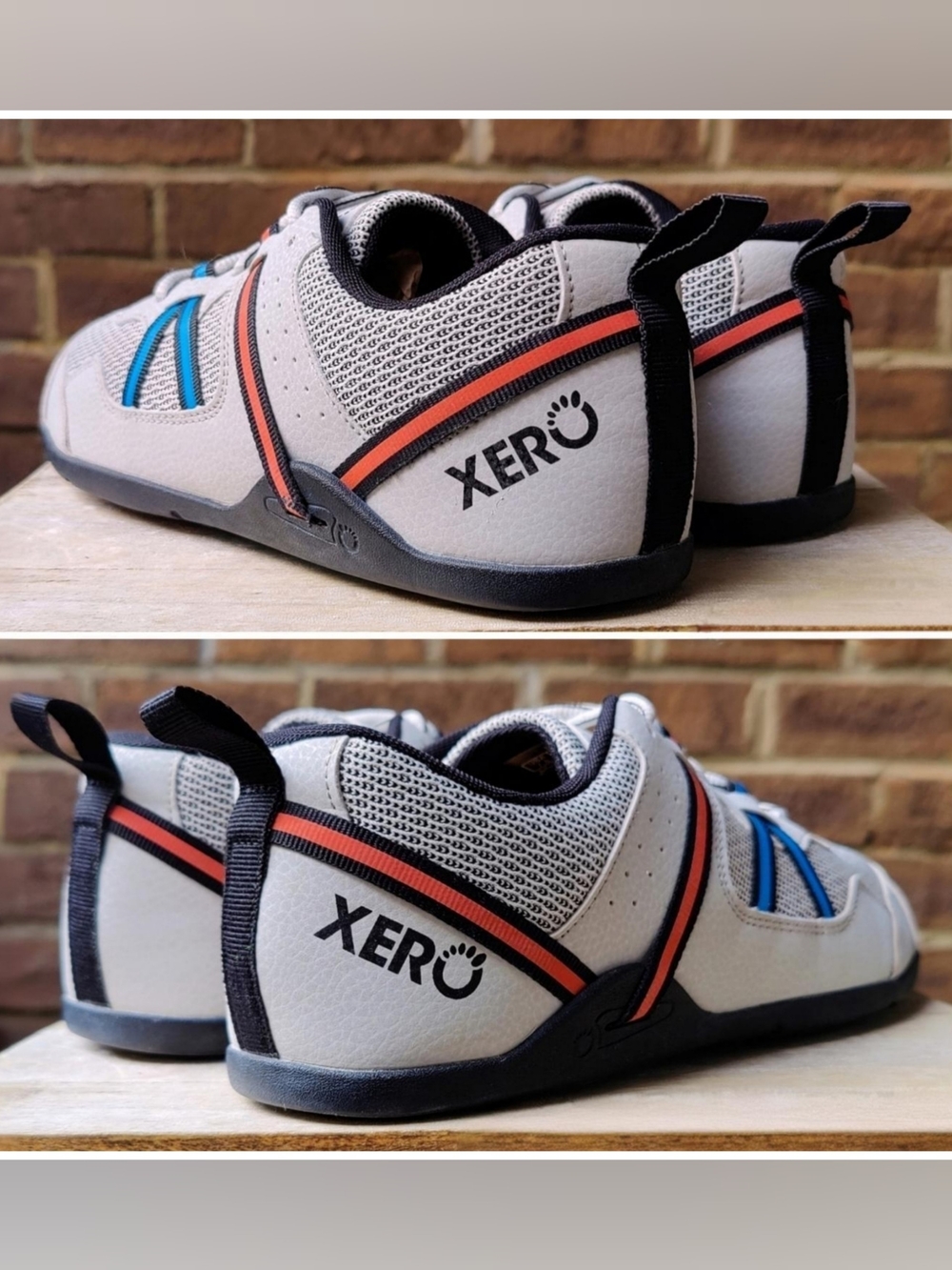 XERO Prio Barefoot Shoes Wide Toe Box Gray White Training Gym Sneaker Womens 9 - Picture 5 of 16